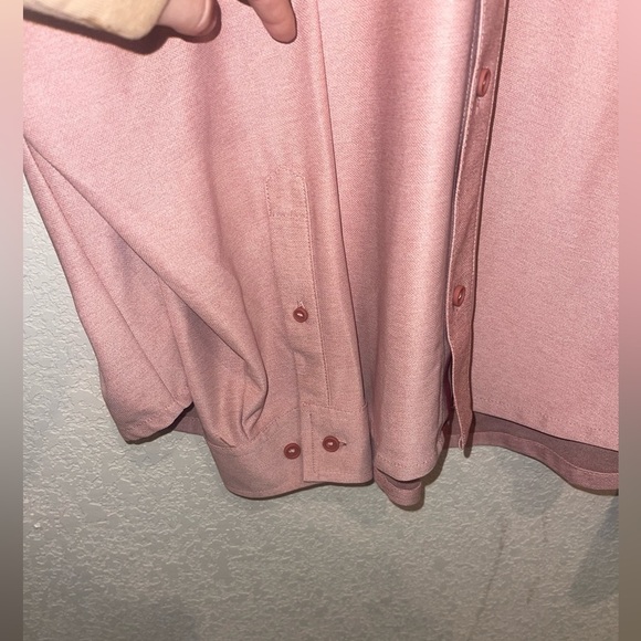Nwt VRST Menβs Long Sleeve Button Down Shirt Salmon XXL - Picture 6 of 8